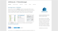 Desktop Screenshot of chilltimes.de